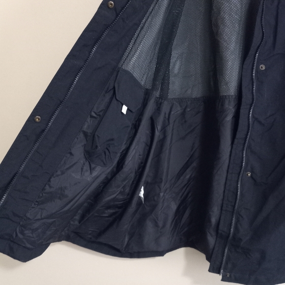 Eddie Bauer XXL Mens Water Resistant Snap Zip Front Hooded Nylon Jacket - Picture 4 of 12